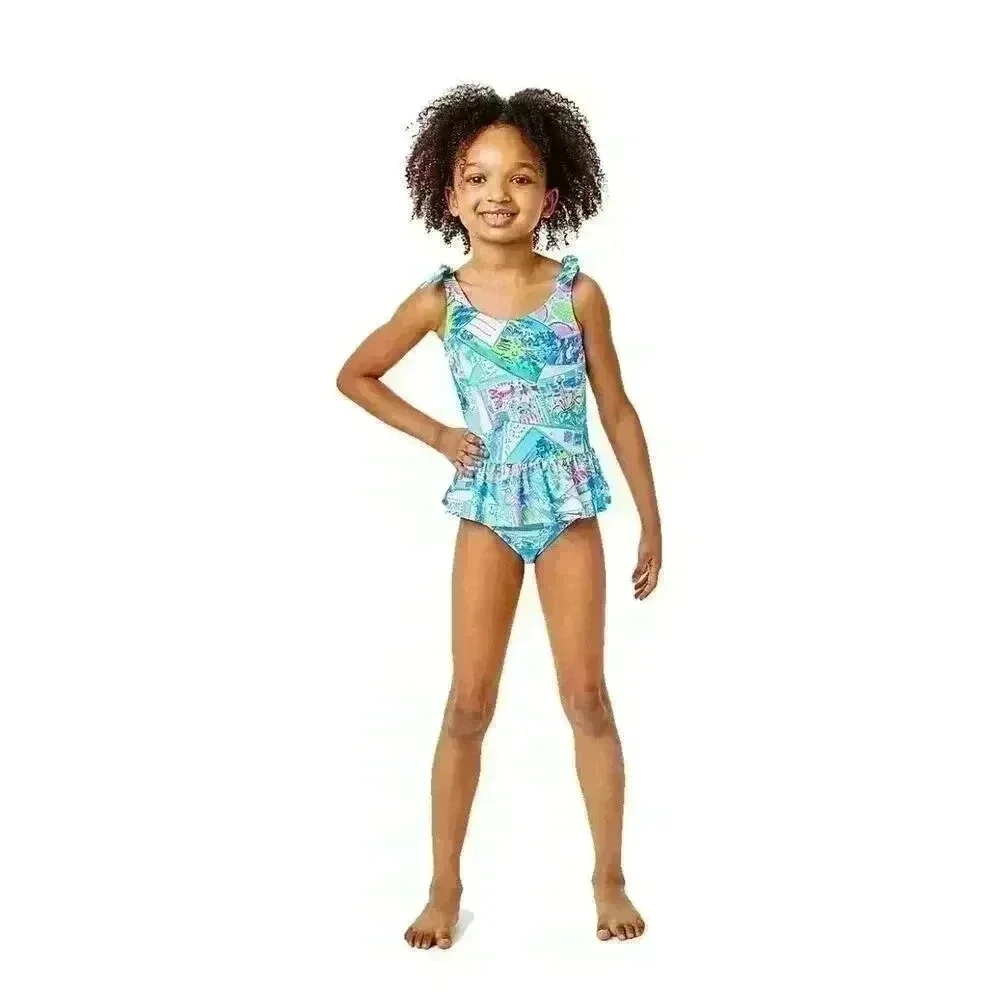 Girl's UPF 50+ Vossie Swimsuit |‎ Size 10 - Lilly Pulitzer